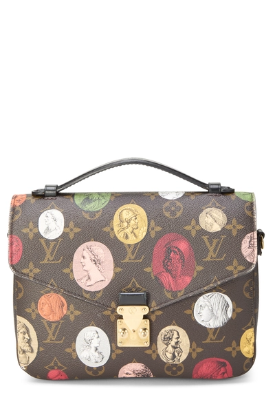 Louis Vuitton Fornasetti x Louis Vuitton Black Monogram Canvas Pochette Metis