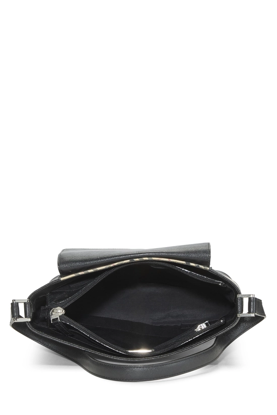 Black Jacquard Check Pocket Bucket Tote Small, , large image number 5