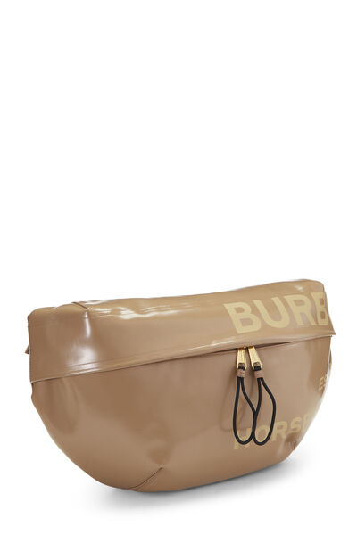 Beige Coated Canvas Graphic Sonny Bum Bag Extra Large, , large