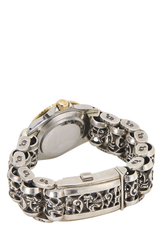 Pre-Owned Chrome Hearts x Rolex Custom Band 16613 40mm QOJ5Q25NBX000 