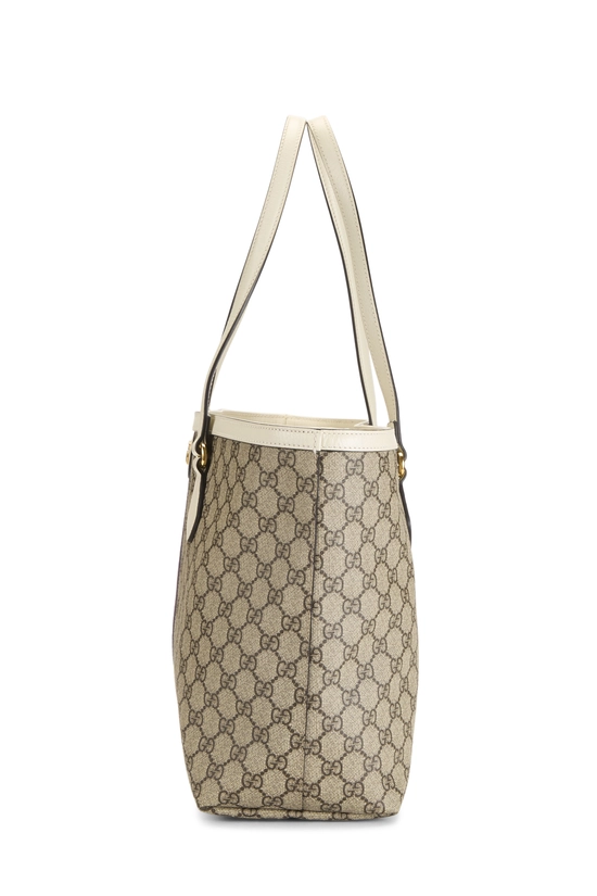 White GG Supreme Canvas Ophidia Tote Medium, , large image number 2