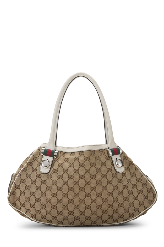 White Original GG Canvas Matchball Abbey Tote Large, , large image number 3