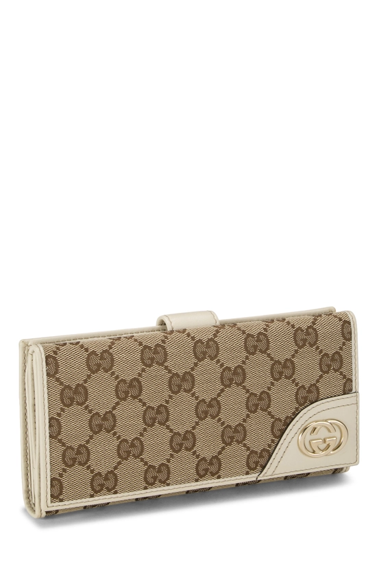 White Original GG Canvas Britt Continental Wallet, , large image number 1