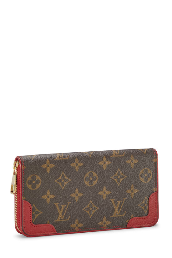 Red Monogram Canvas Retiro Zippy Continental Wallet, , large image number 1