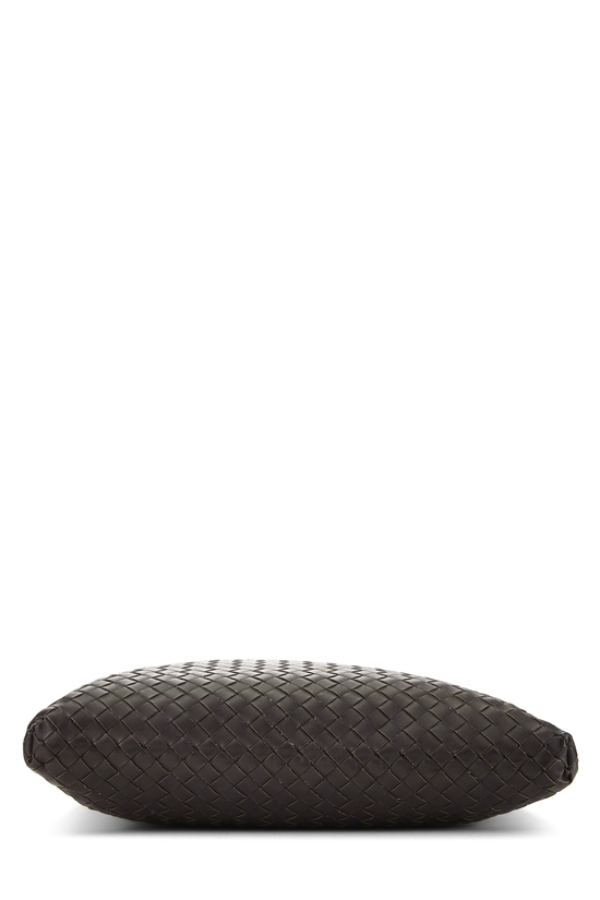 Brown Intrecciato Flat Messenger Bag, , large image number 4