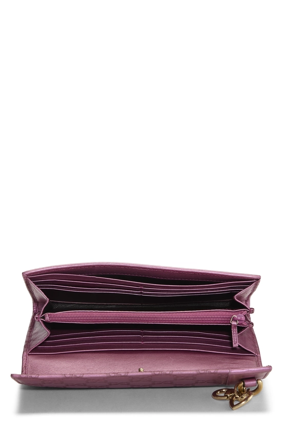 Pink Guccissima Heart Bit Wallet, , large image number 3
