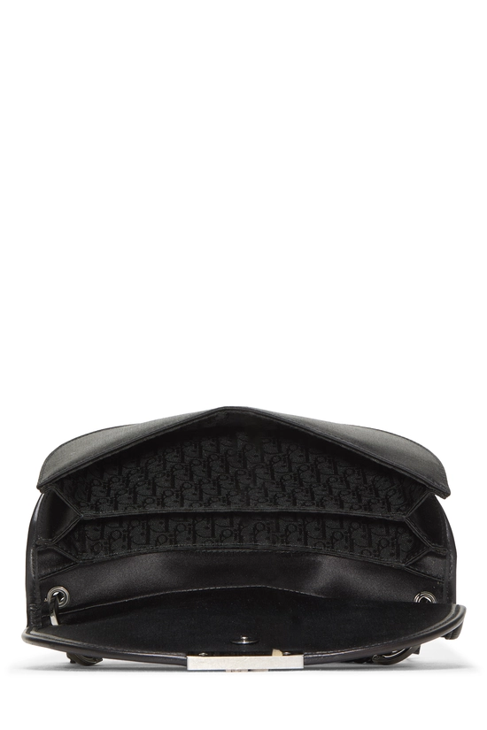 Black Satin 'Admit It' Shoulder Bag, , large image number 5