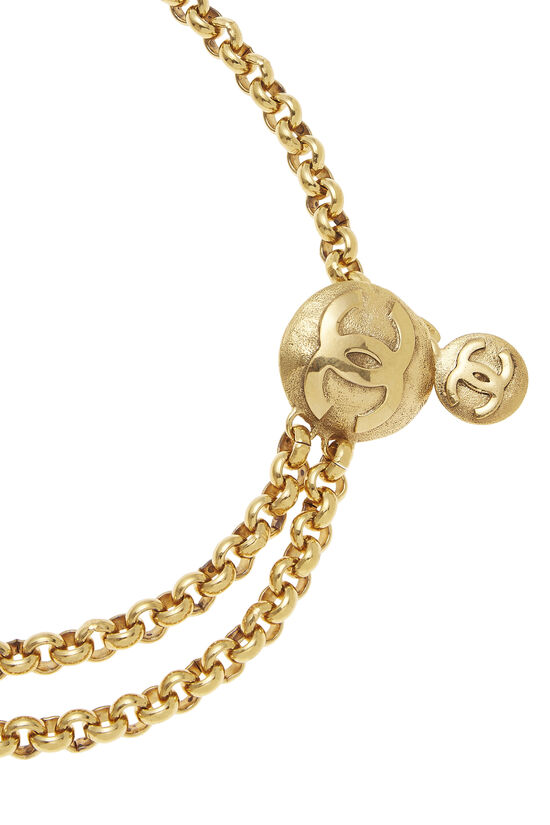 Gold 'CC' Chain Belt 2, , large image number 1