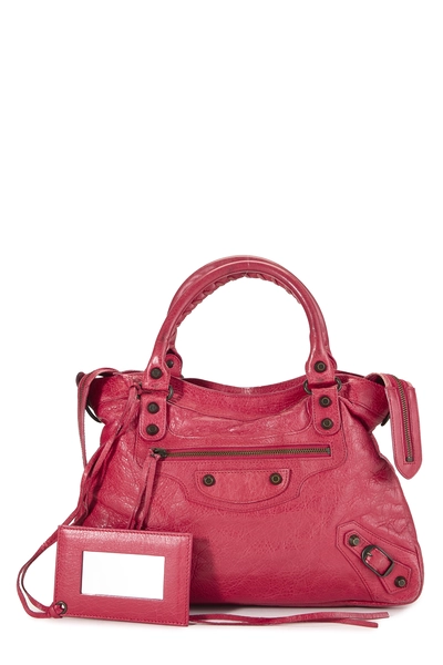Pink Agneau Classic Town Bag