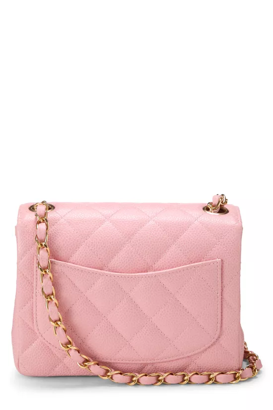 Pink Quilted Caviar Half Flap Mini, , large image number 3