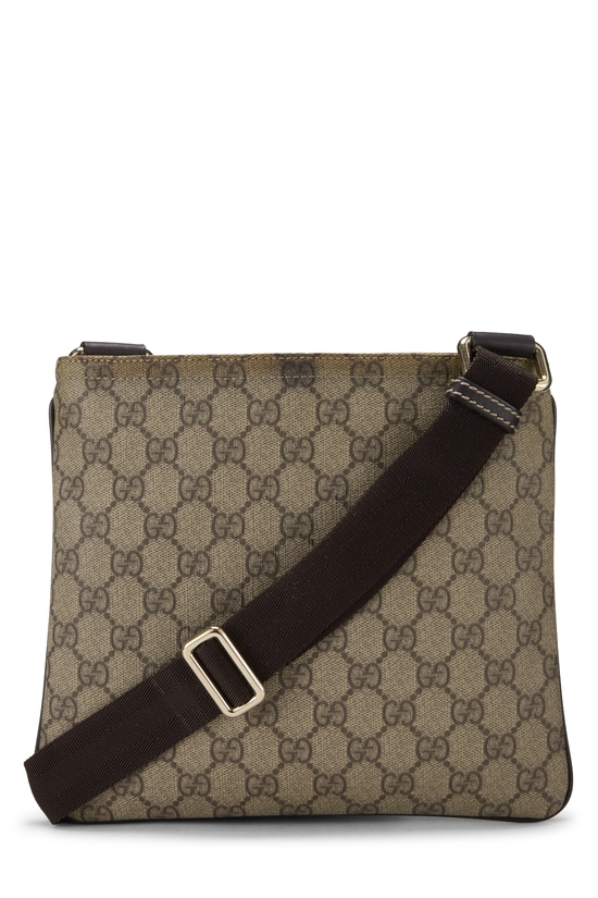 Brown GG Supreme Canvas Flap Messenger Small, , large image number 3