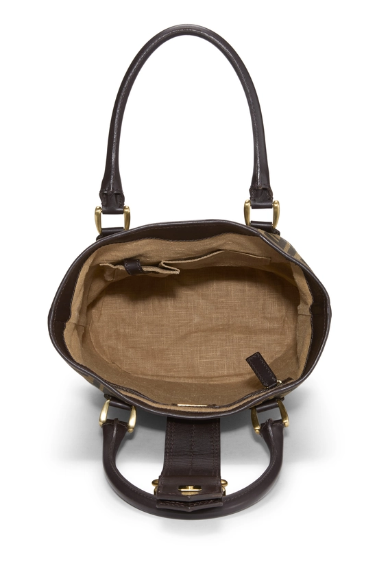 Brown Zucca Canvas Bucket Bag, , large image number 5