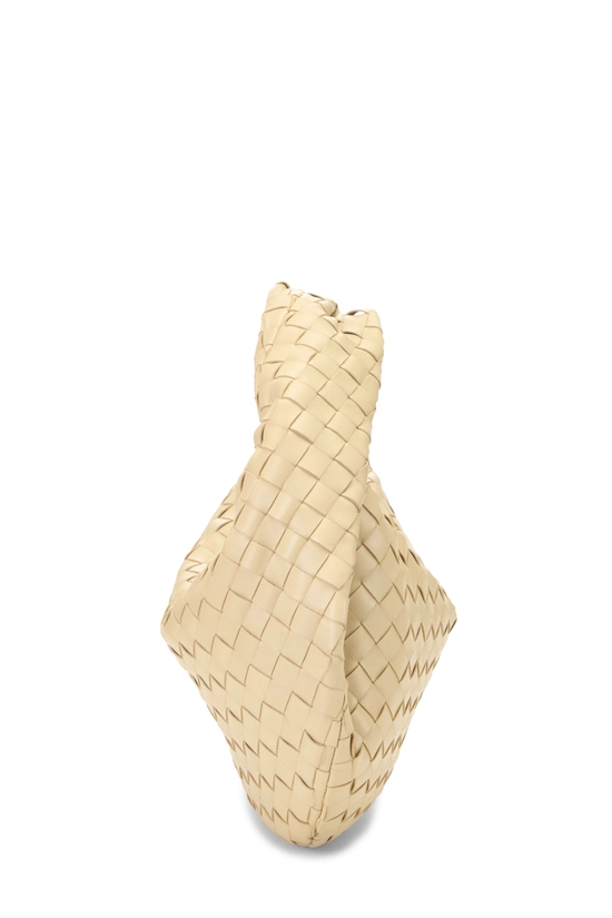 Beige Intrecciato Leather Teen Jodie, , large image number 2