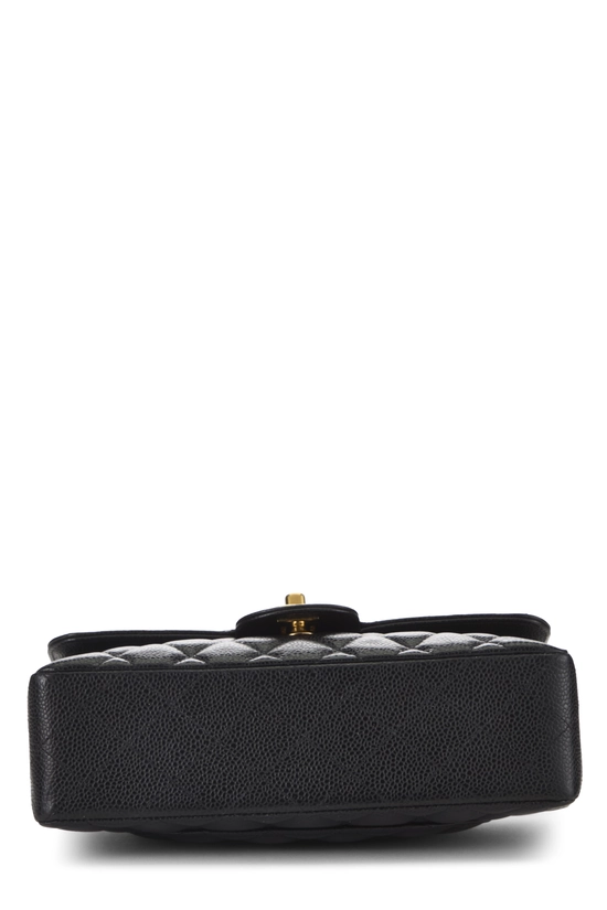 Black Quilted Caviar Classic Double Flap Small, , large image number 4