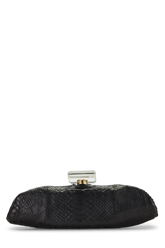 Black Python Clutch, , large image number 3