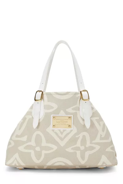 Louis Vuitton White Monogram Canvas Tahitienne Cabas GM