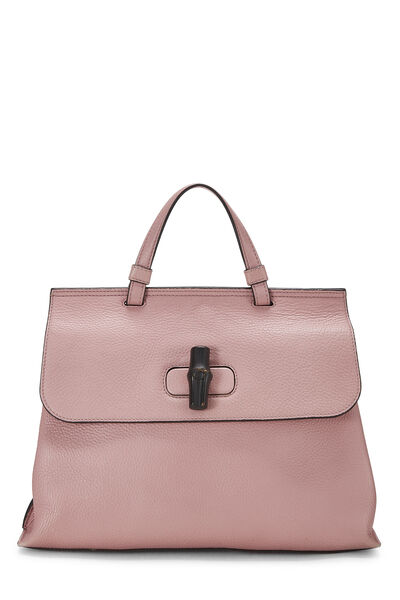 Pink Leather Bamboo Daily Medium