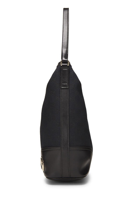 Black GG Canvas Britt Hobo Small, , large image number 2