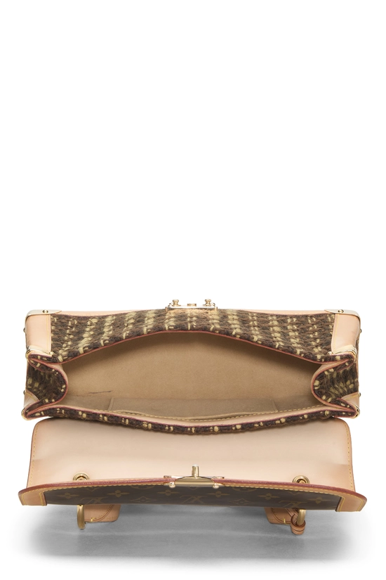 Brown Monogram Tweedy Shoulder Bag, , large image number 5