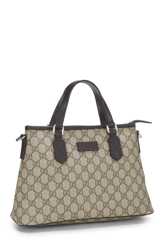 Brown GG Supreme Canvas Zip Tote, , large image number 1