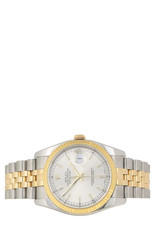 Pre-Owned Silver Dial Two-Tone Datejust 116233 36mm QOJ8NZ5NVU000