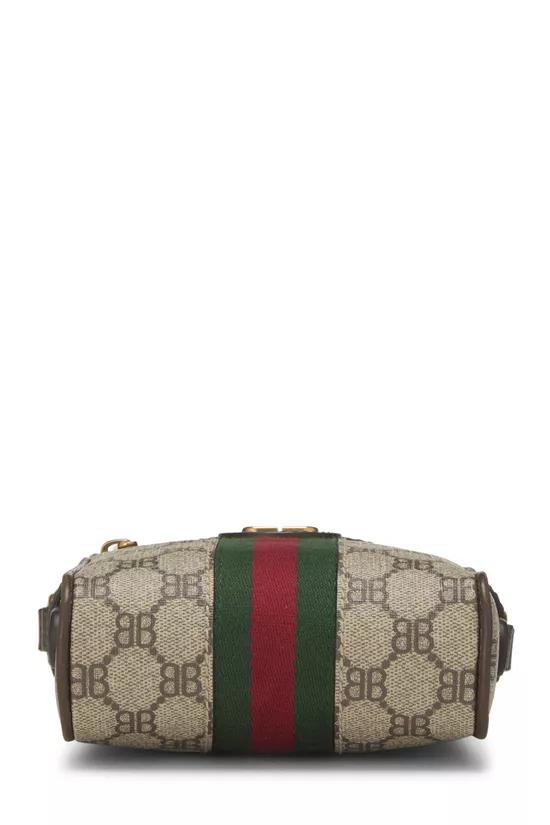 Balenciaga x Gucci Original GG Supreme Canvas Hacker Vertical Camera Bag Mini, , large image number 4