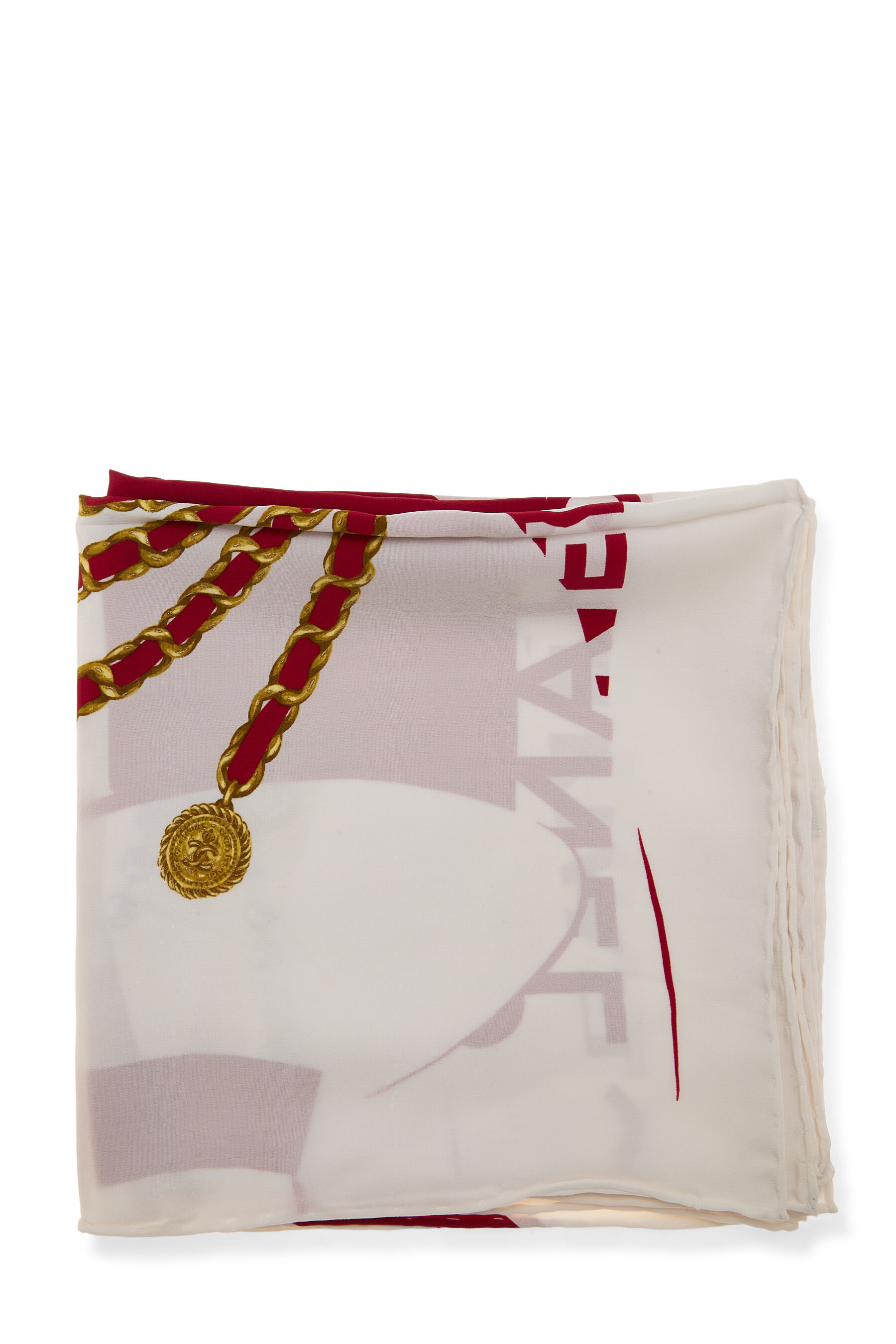 Pre-Owned Red Silk Scarf Q6A0572NRB00I