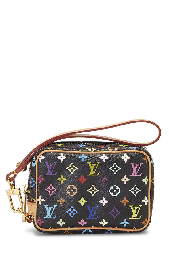 Louis Vuitton, Bags, Louis Vuittonlike New Takashi Murakami Black  Monogram Multicolor Wapity Case