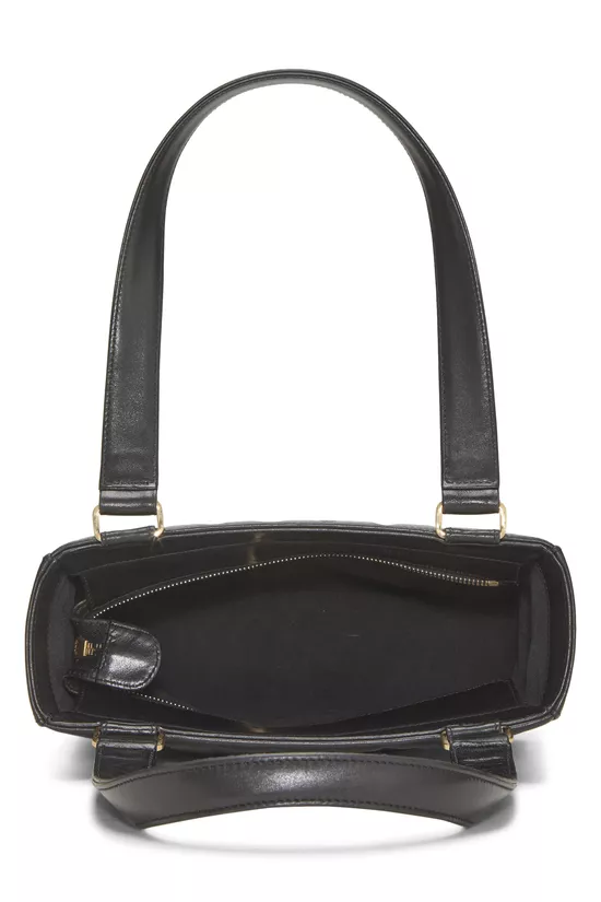 Black Quilted Calfskin Chocolate Bar Tote, , large image number 5