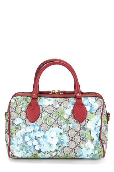 Red GG Supreme Canvas Blooms Boston Small