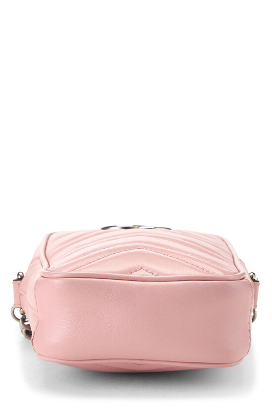 Pink Leather GG Marmont Vertical Crossbody Mini, , large image number 4
