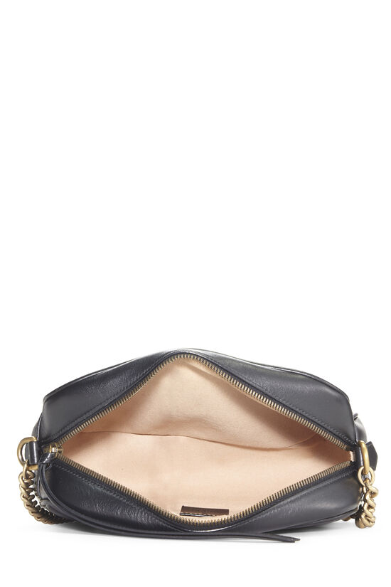 Black Leather GG Marmont Crossbody Small, , large image number 5