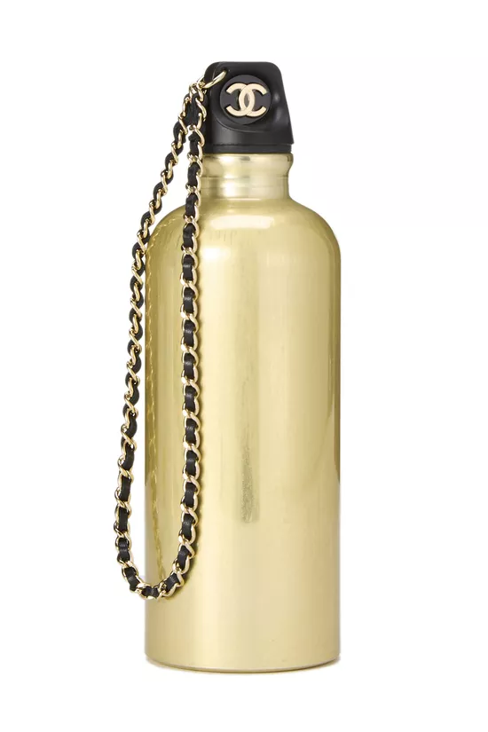 Black Lambskin Water Bottle Holder & Bottle, , large image number 5