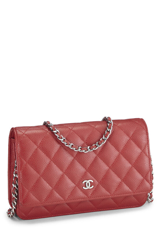 Chanel Classic Quilted Caviar Wallet on Chain