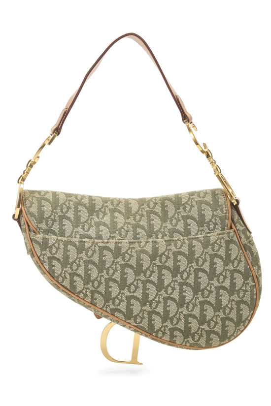 Green Trotter Canvas Saddle Bag, , large image number 3
