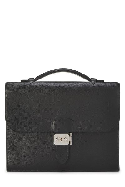 Hermès Black Epsom Sac a Dépêches 27