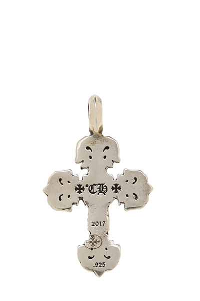 Sterling Silver Filigree Cross Pendant, , large