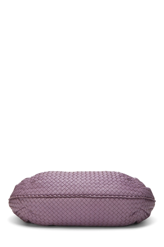 Purple Intrecciato Leather Belly Hobo Medium, , large image number 4