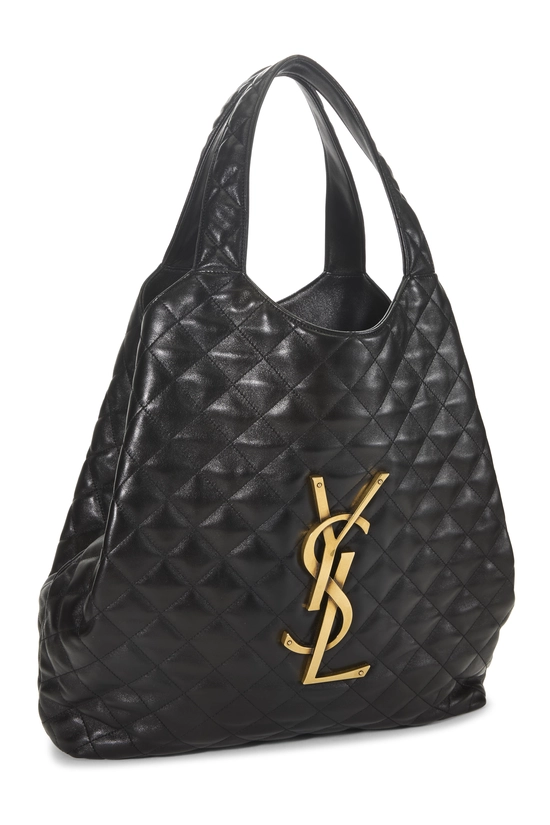 Black Lambskin Icare Shopping Tote Maxi, , large image number 1