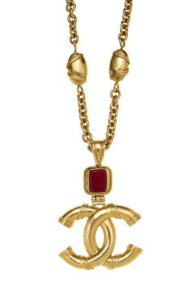 Gold Gripoix Necklace, , large