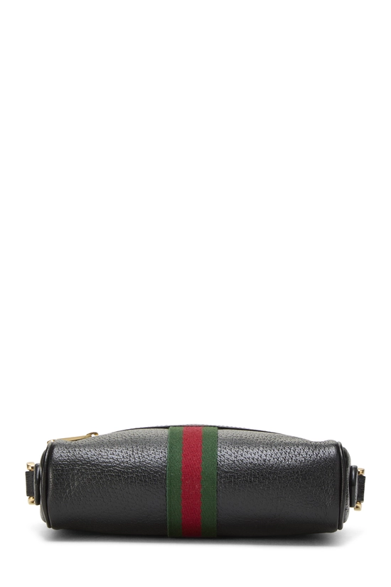 Black Leather Web Ophidia Crossbody Medium, , large image number 4