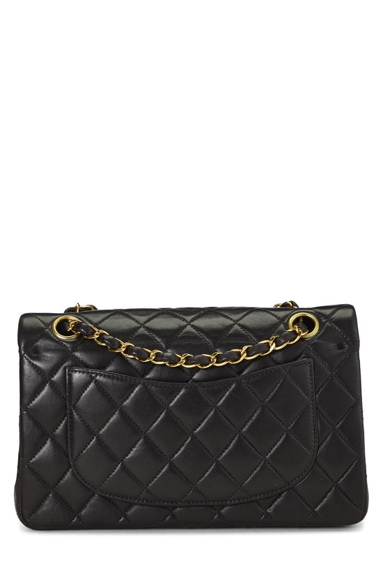 Black Quilted Lambskin Classic Double Flap Small, , large image number 3