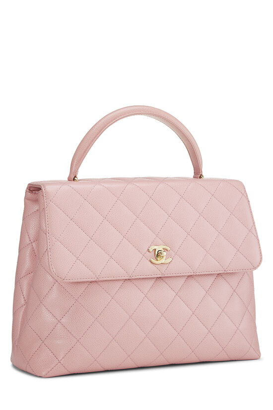 Pink Quilted Caviar Kelly, , large image number 2
