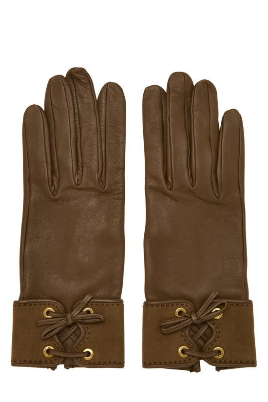 Brown Lambskin Gloves, , large image number 0