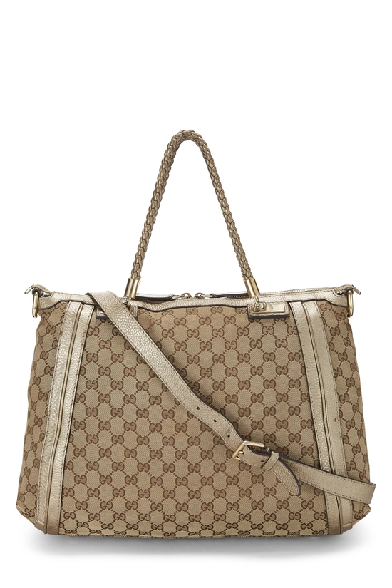 Gold Original GG Canvas Bella Tote, , large image number 3