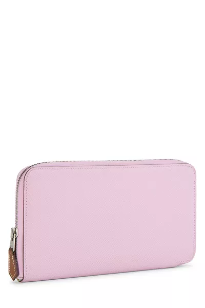 Pink Epsom Silk In Continental Wallet, , large