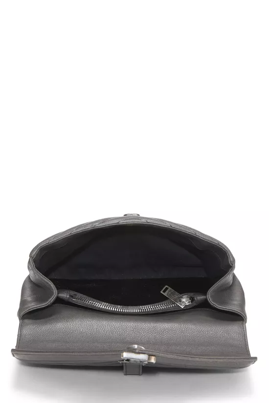 Grey Chevron Leather College Medium, , large image number 5