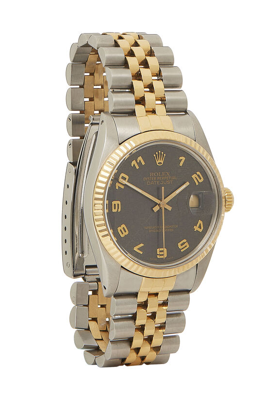 Stainless Steel & 18K Yellow Gold Arabic Computer Datejust 16013 36mm, , large image number 0
