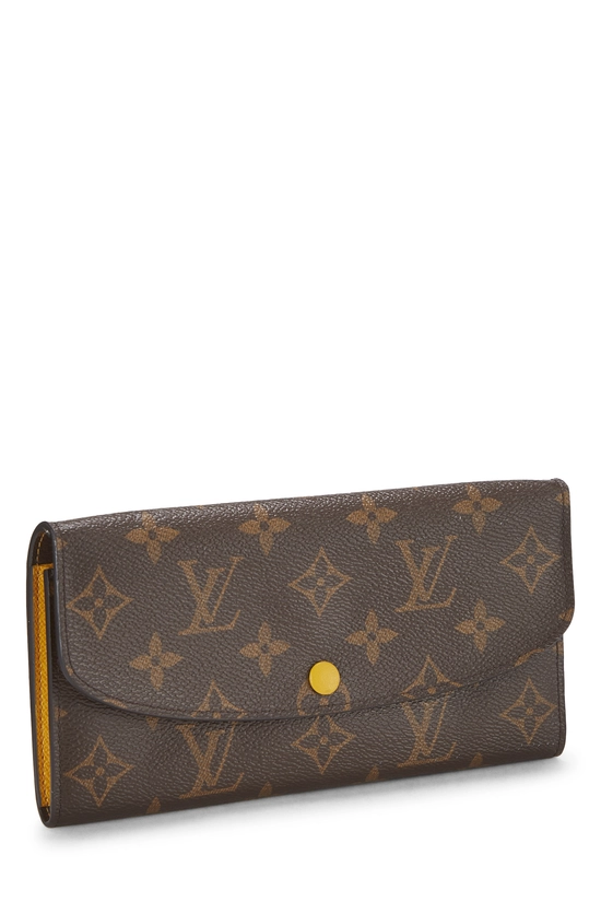 Yellow Monogram Canvas Emilie Wallet, , large image number 1