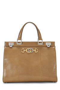 Chanel - Beige Quilted Caviar Turnlock Tote Small